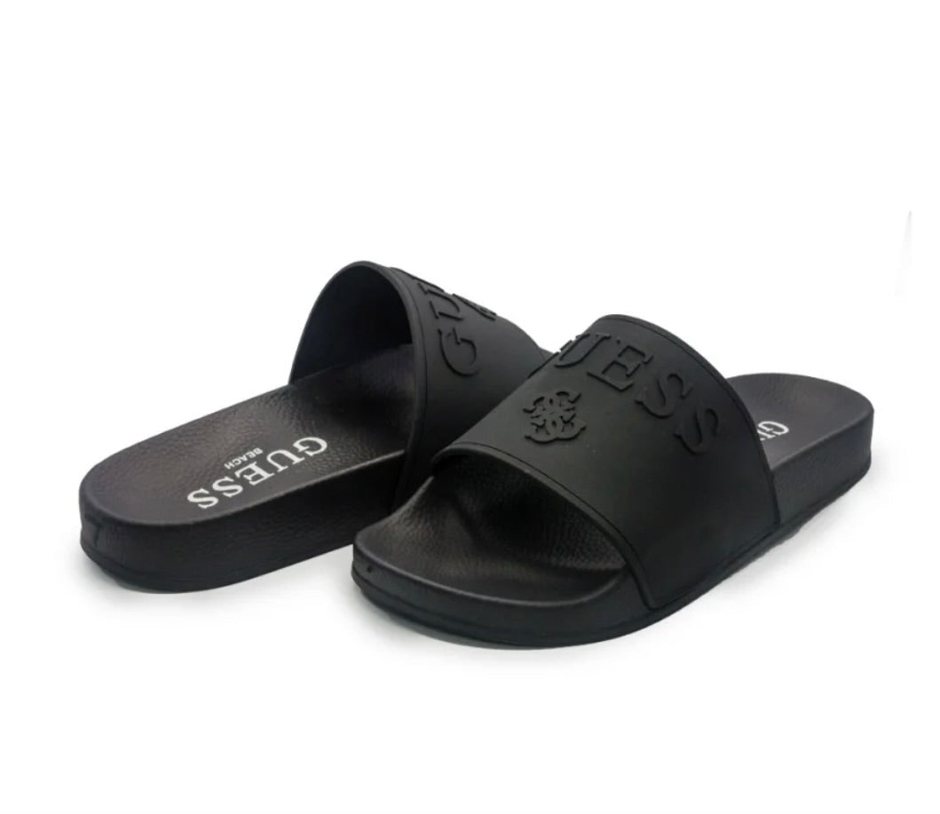 GUESS RUBBER SLIPPERS SCRITTA IN RILIEVO
