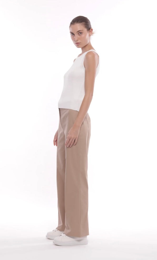 Mimì Muà PANTALONE PALAZZO IN GABARDINA