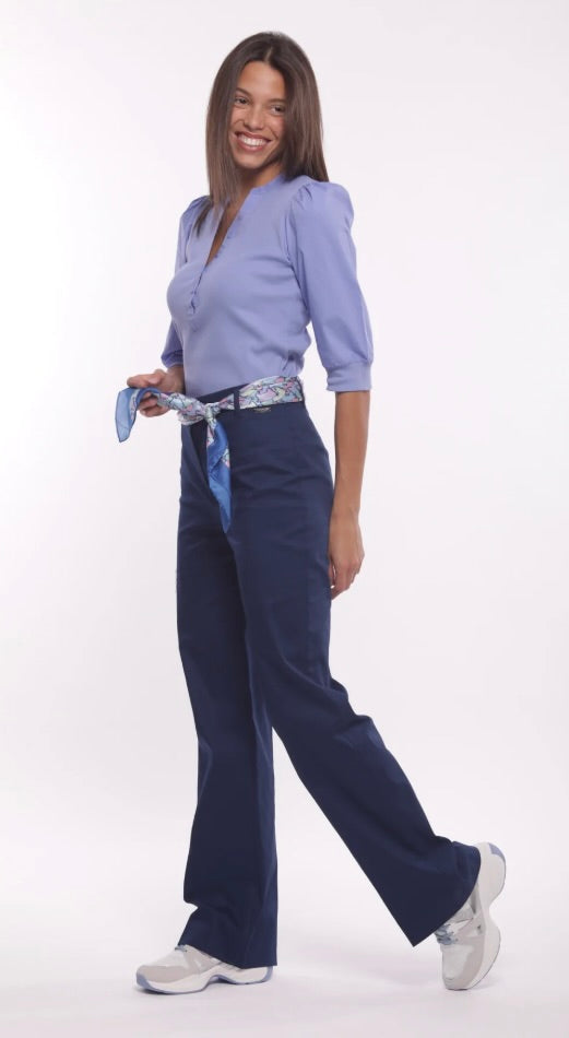 Mimì Muà PANTALONE PALAZZO IN GABARDINA
