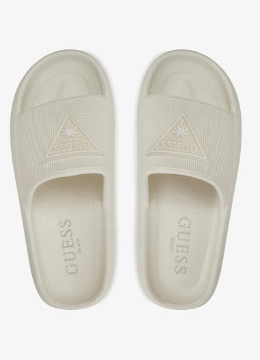 GUESS RUBBER SLIPPERS CON LOGO TRIANGOLO