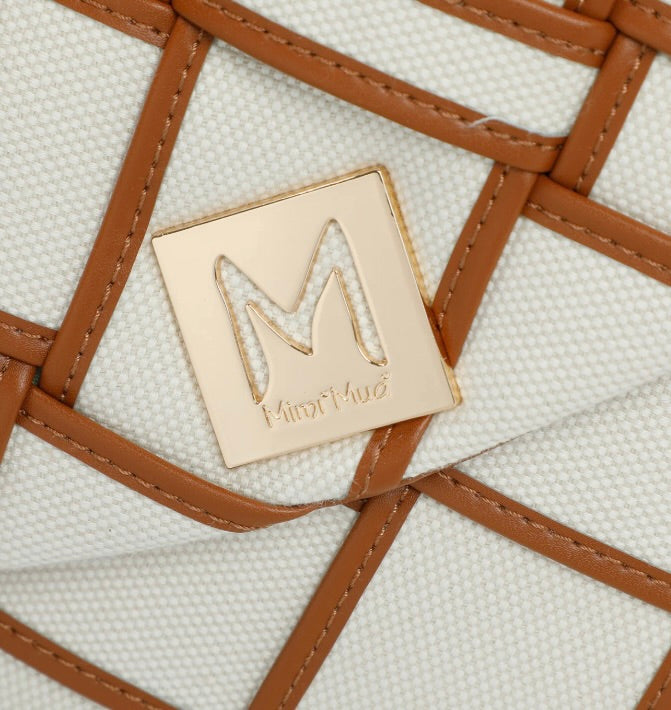 Mimì Muà ZAINO IN CANVAS CON BORDI