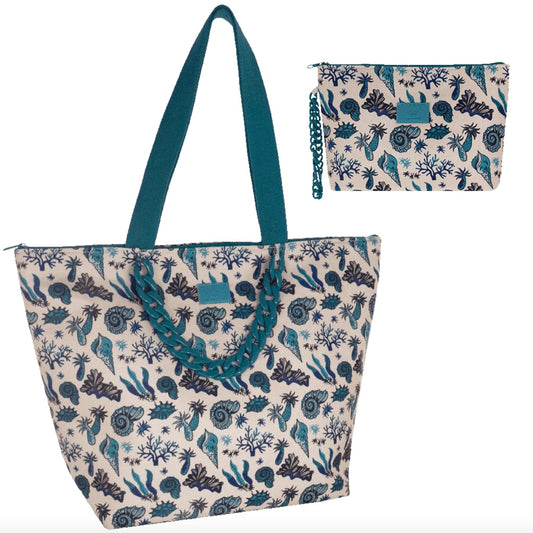 CAMOMILLA BORSA MARE+BUSTA CATENA CONCHIGLIA