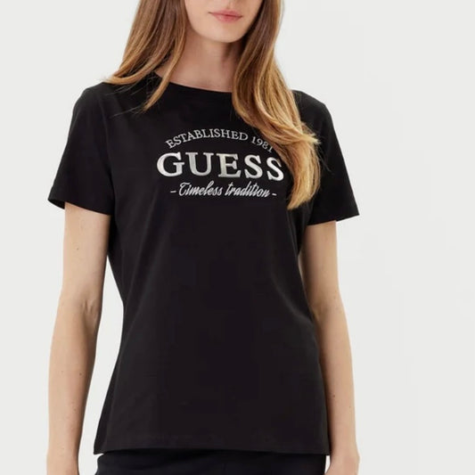 GUESS T-SHIRT CON LOGO METAL