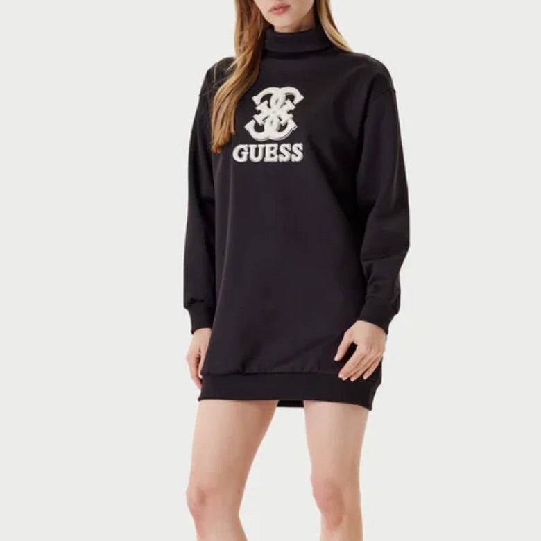 GUESS ABITO IN FELPA CON LOGO SOPRA-ELEVATO