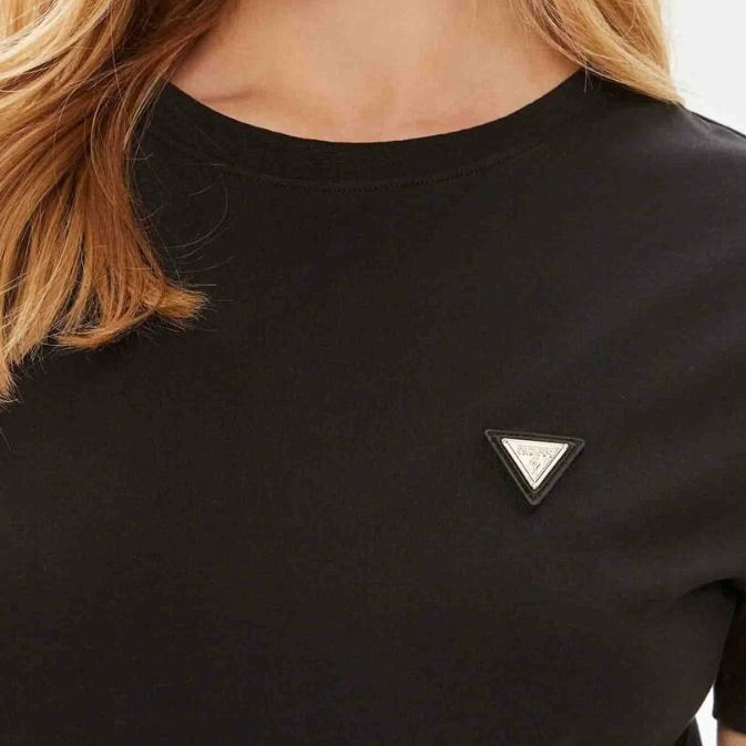 GUESS T-SHIRT CON LOGO IN METALLO