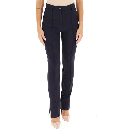 VICOLO PANTALONE STRETTO CON SPACCHETTO ALLA CAVIGLIA GESSATO