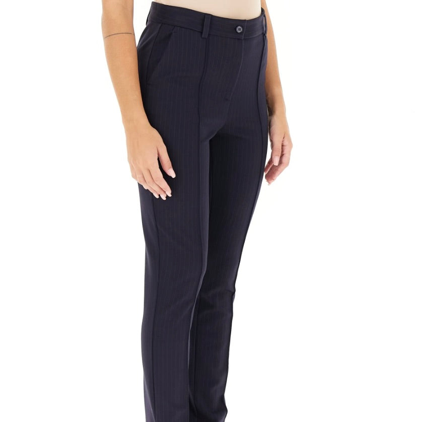 VICOLO PANTALONE STRETTO CON SPACCHETTO ALLA CAVIGLIA GESSATO