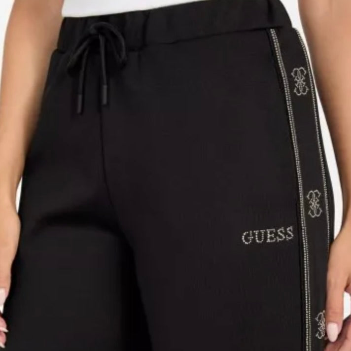 PANTALONE CON BANDA LOGATA CON PERLINE