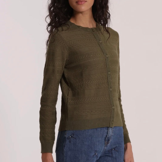 Mimì-Muà MAGLIA CARDIGAN TRAFORATO
