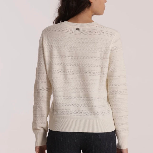 Mimì-Muà MAGLIA SCOLLO TONDO TRAFORATO