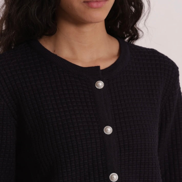Mimì-Muà MAGLIA CARDIGAN NIDO D'APE