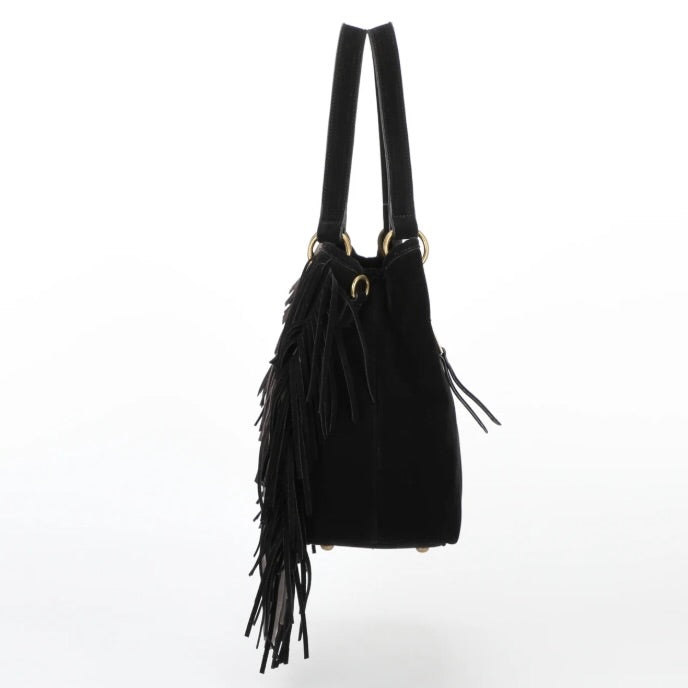 Mimì-Muà BORSA SHOPPING CON FRANGE