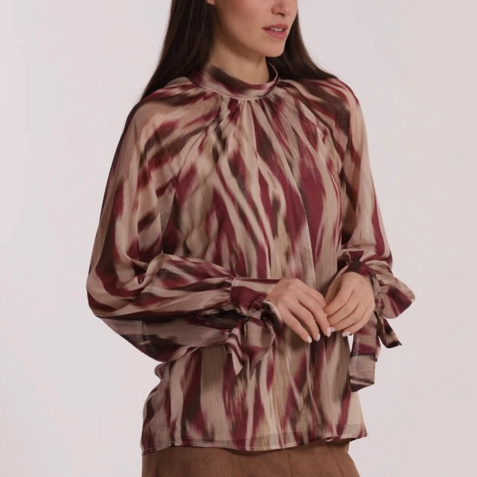 Mimì-Muà BLUSA CON FUSCIACCA FANTASIA PARADISEA
