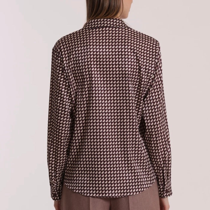 Mimì-Muà BLUSA SCOLLO A V FANTASIA GEO