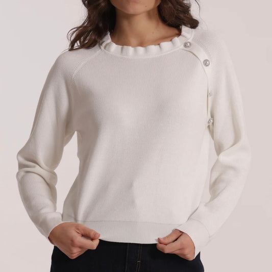 Mimì-Muà MAGLIA CON BOTTONI GIOIELLO