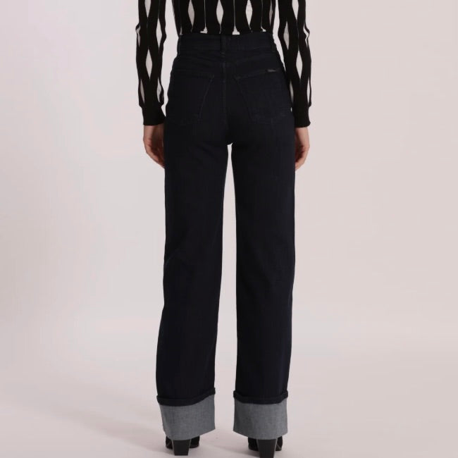 Mimì-Muà JEANS PALAZZO CON RISVOLTO