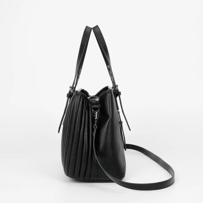 Mimì-Muà BORSA SHOPPING PLISSETTATA