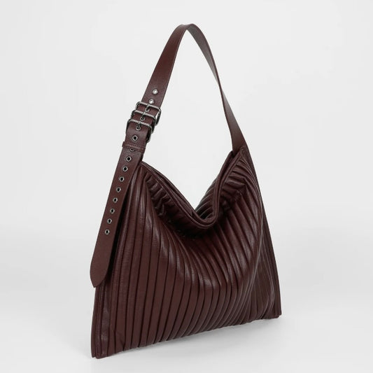 Mimì-Muà BORSA A SPALLA GRANDE PLISSETTATA