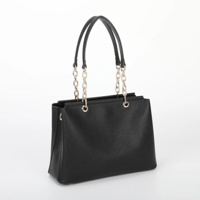 Mimì-Muà BORSA A SPALLA CON CHIUSURA VERNICIATA IN TINTA