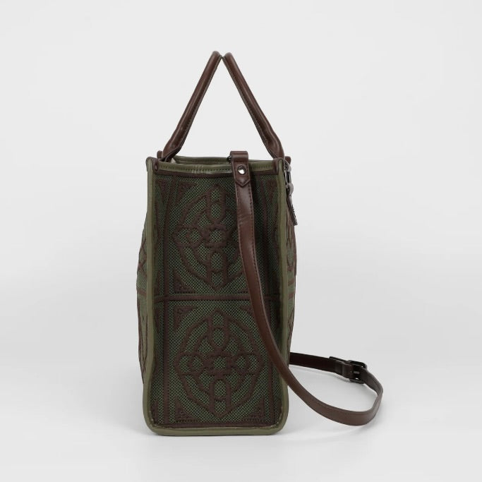Mimì-Muà BORSA TOTE GRANDE CON DISEGNO RICAMATO