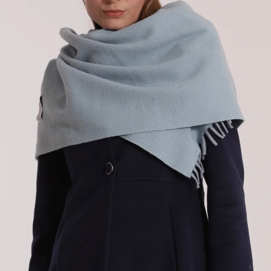 Mimì-Muà SCIARPA TINTA UNITA CON FRANGE CORTE