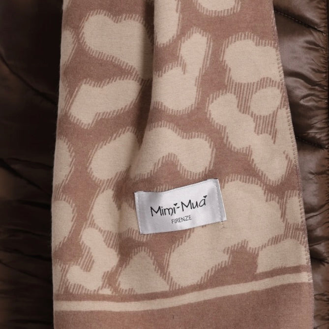 Mimì-Muà SCIARPA CON MOTIVO LEOPARDATO