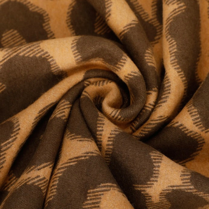 Mimì-Muà SCIARPA CON MOTIVO LEOPARDATO