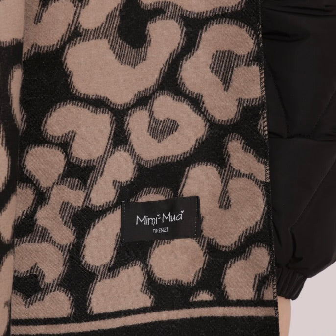 Mimì-Muà SCIARPA CON MOTIVO LEOPARDATO