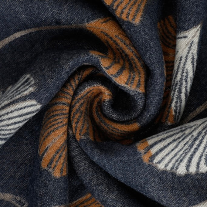 Mimì-Muà SCIARPA CON FOGLIE GINKGO