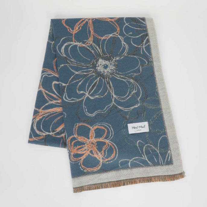 Mimì-Muà SCIARPA CON DISEGNO DI FIORI