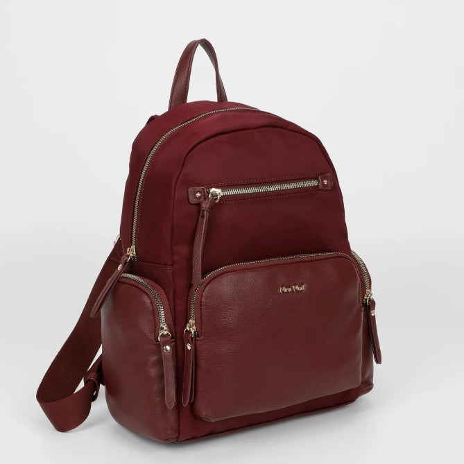 Mimì-Muà ZAINO IN NYLON CON DETTAGLI IN PU