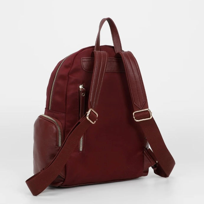 Mimì-Muà ZAINO IN NYLON CON DETTAGLI IN PU