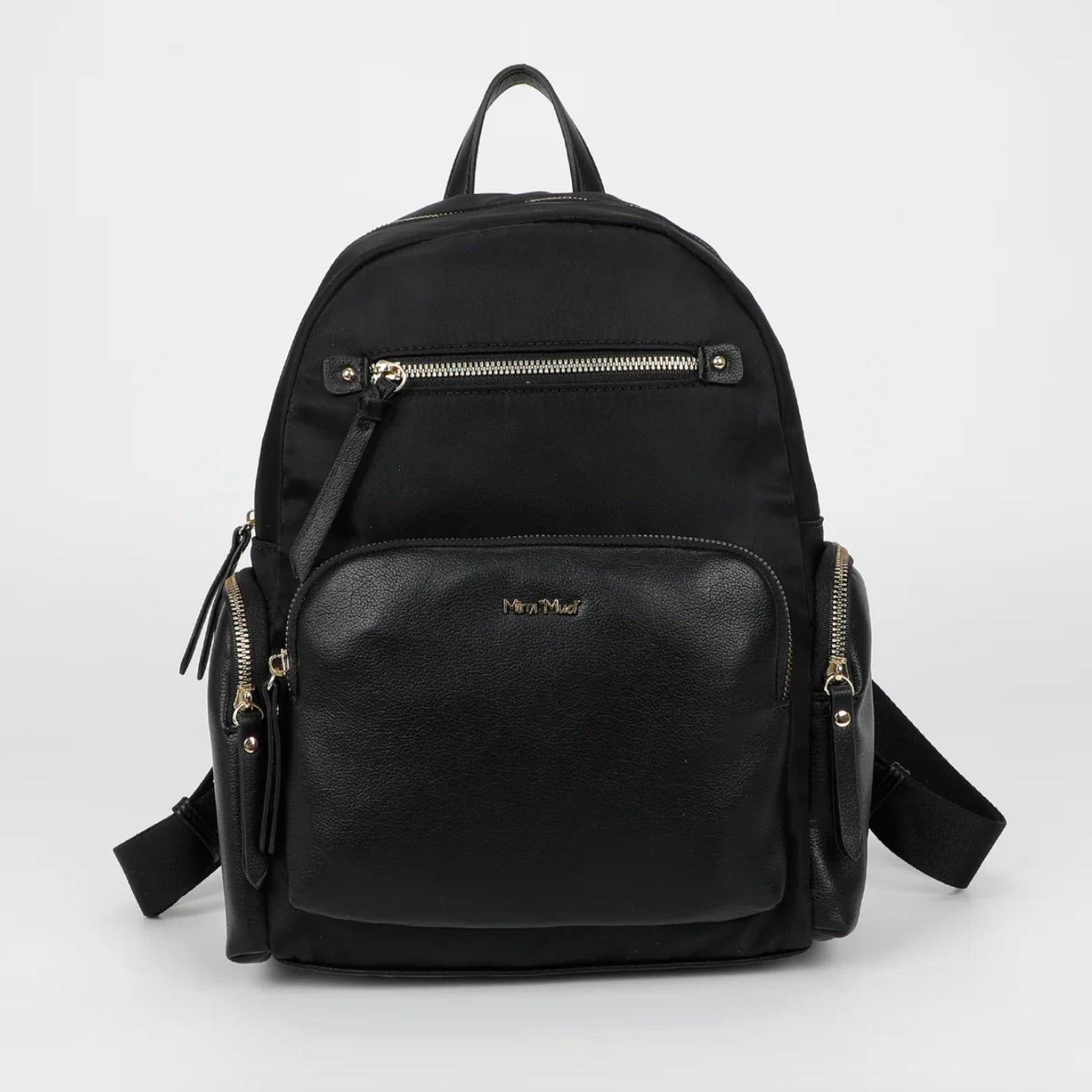 Mimì-Muà ZAINO IN NYLON CON DETTAGLI IN PU