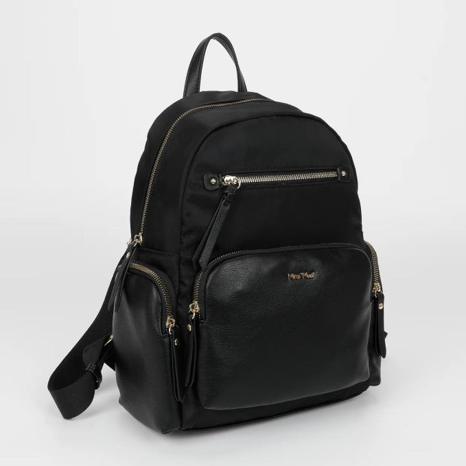 Mimì-Muà ZAINO IN NYLON CON DETTAGLI IN PU