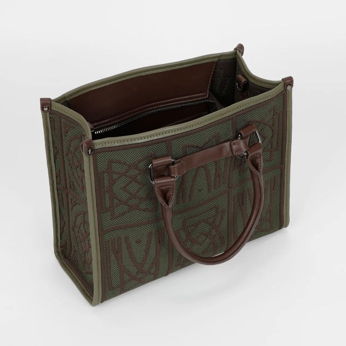 Mimì-Muà BORSA TOTE MEDIA CON DISEGNO RICAMATO