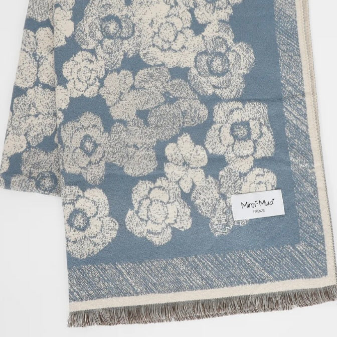 Mimì-Muà SCIARPA CON FIORI E CORNICE