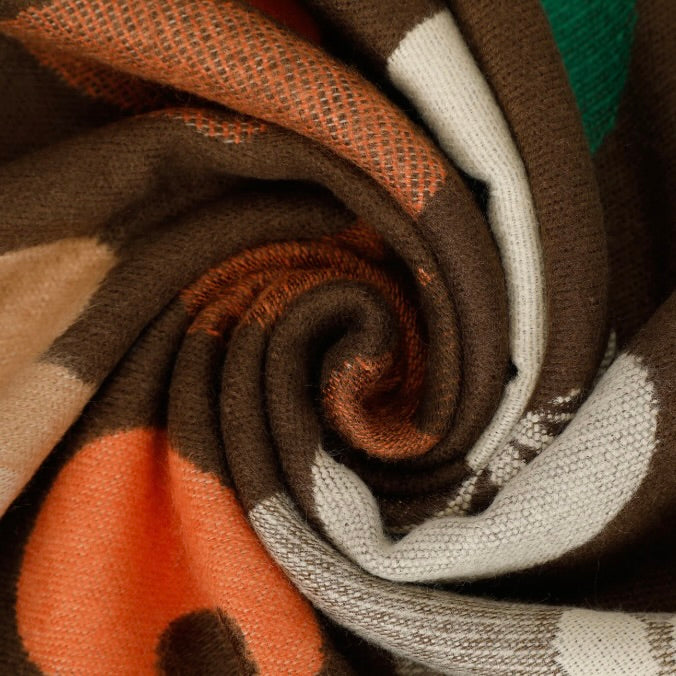 Mimì-Muà SCIARPA CON CUORI E FIORI