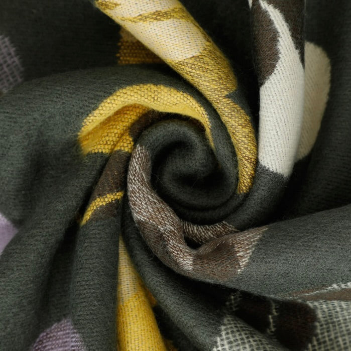 Mimì-Muà SCIARPA CON CUORI E FIORI