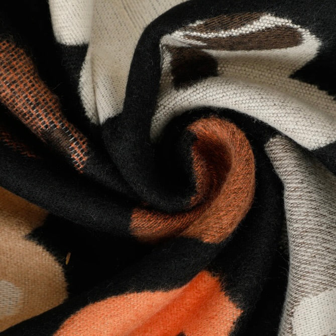 Mimì-Muà SCIARPA CON CUORI E FIORI