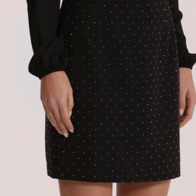 Mimì-Muà GONNA CORTA CON APPLICAZIONE DI STRASS