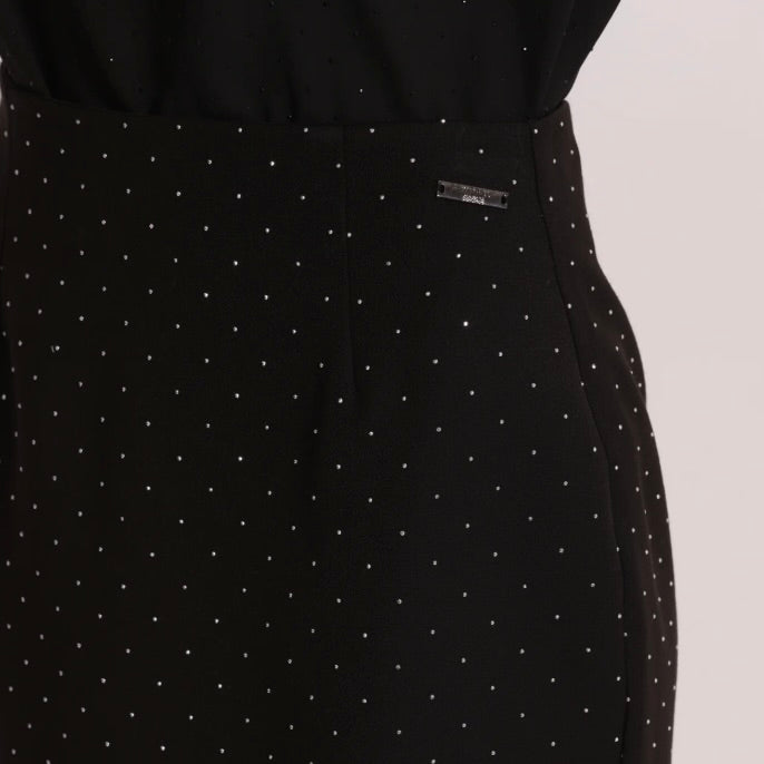 Mimì-Muà GONNA CORTA CON APPLICAZIONE DI STRASS