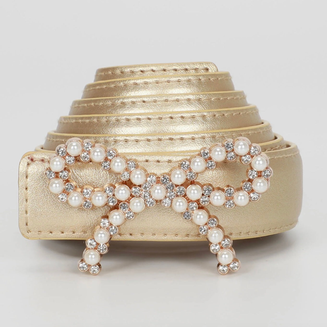 Mimì-Muà CINTURA CON FIOCCO DI PERLE E STRASS