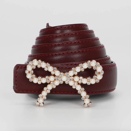 Mimì-Muà CINTURA CON FIOCCO DI PERLE E STRASS