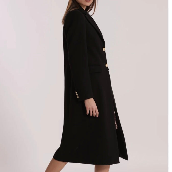 Mimì-Muà CAPPOTTO LUNGO TESSUTO DIAGONALE