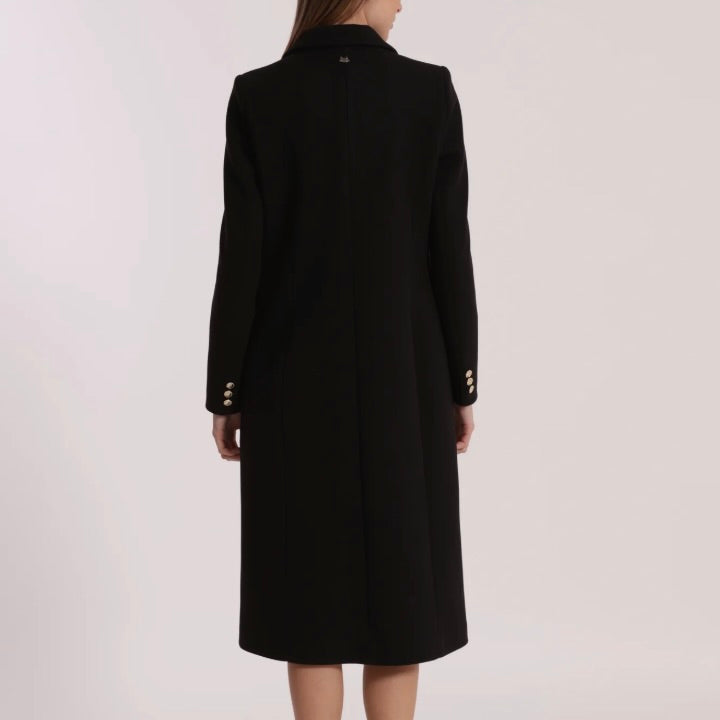 Mimì-Muà CAPPOTTO LUNGO TESSUTO DIAGONALE