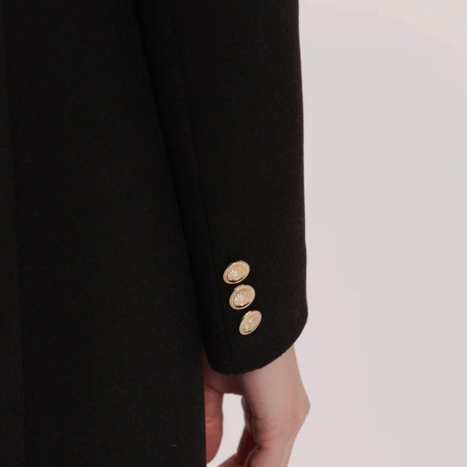 Mimì-Muà CAPPOTTO LUNGO TESSUTO DIAGONALE