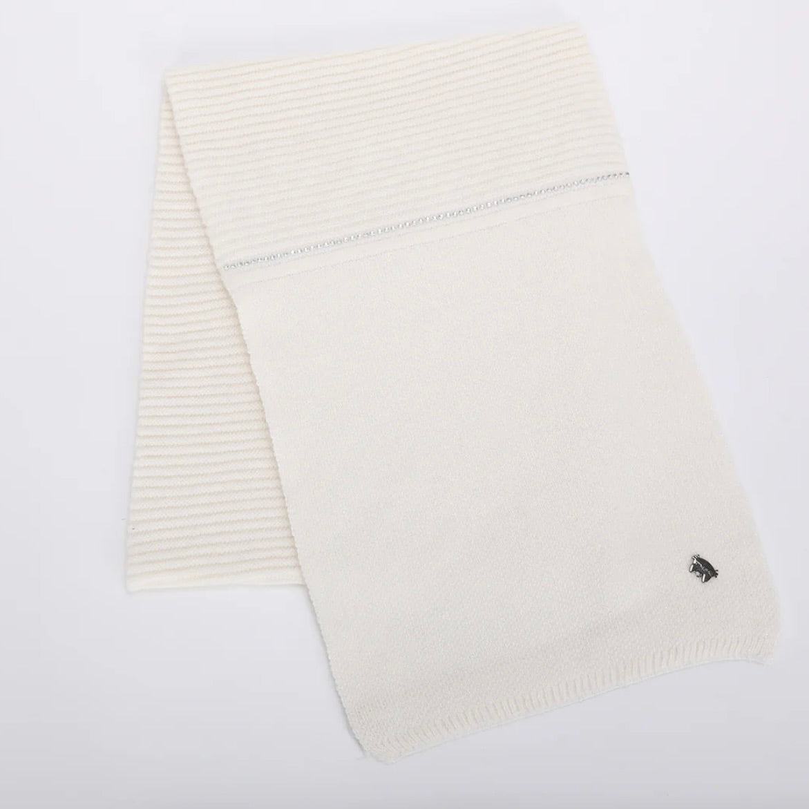 Mimì-Muà SCIARPA CON DETTAGLIO LUREX E STRISCIA DI STRASS