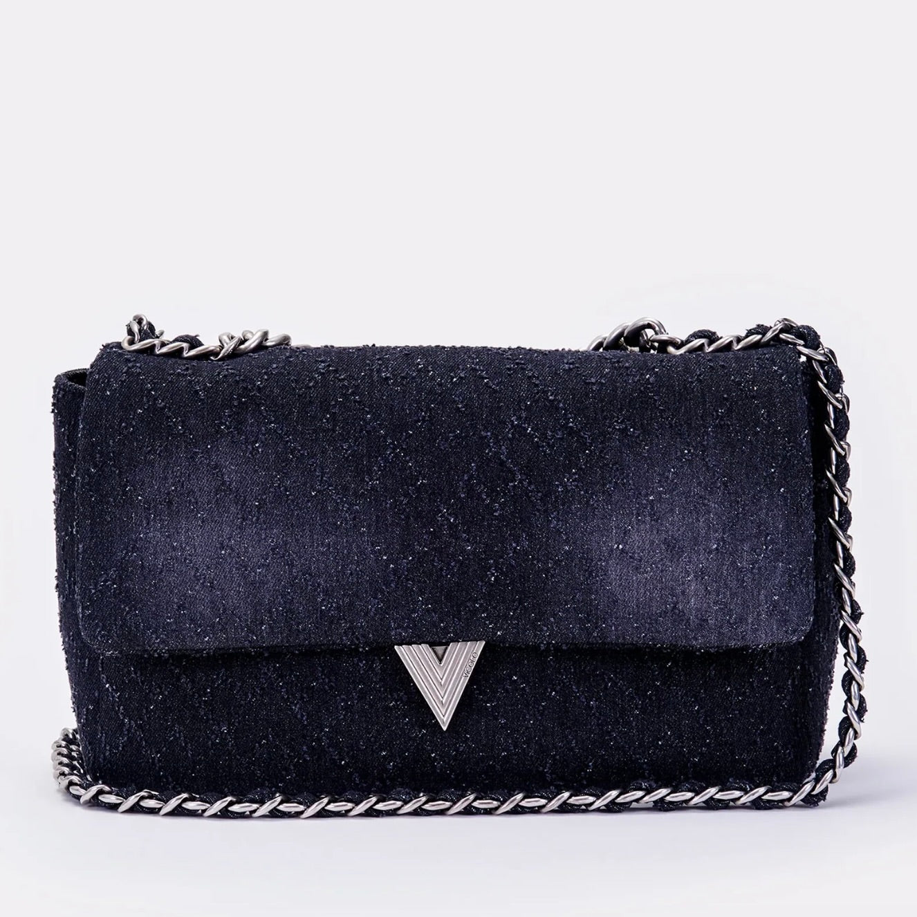 VICOLO  DARK DRAMA BAG NERO DENIM