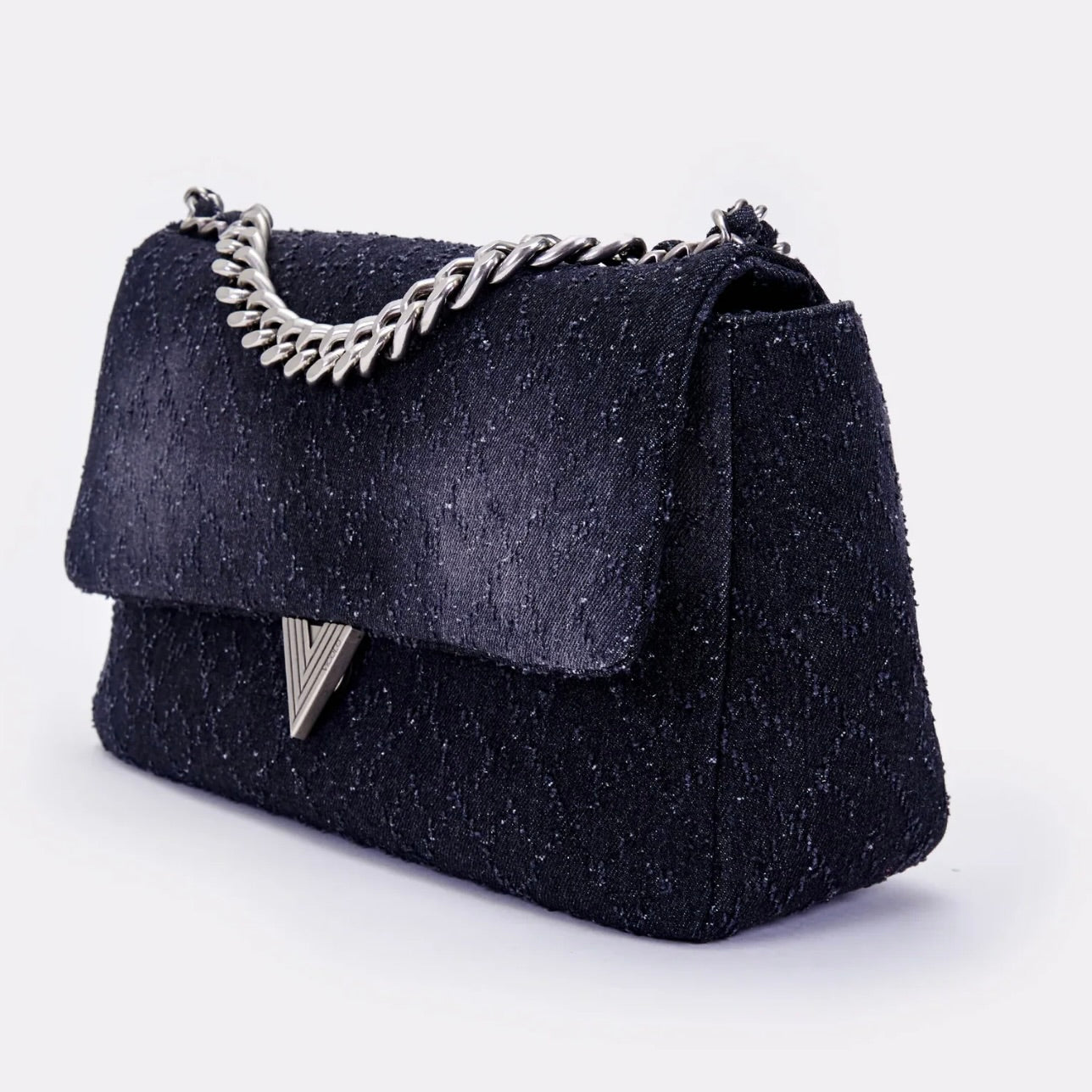 VICOLO  DARK DRAMA BAG NERO DENIM