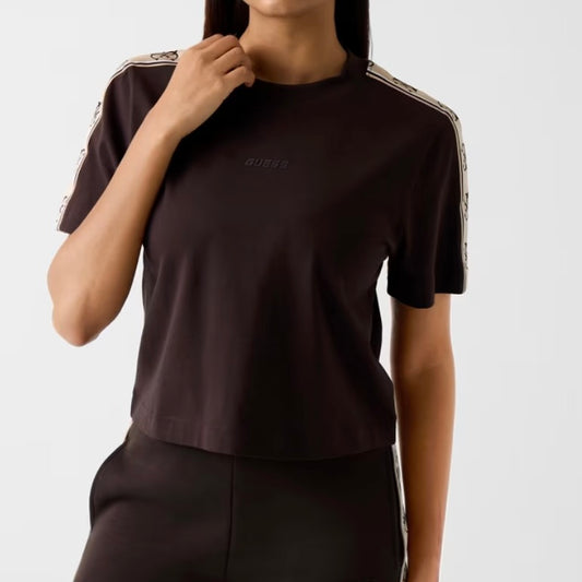 GUESS T-SHIRT CON BANDA LOGATA